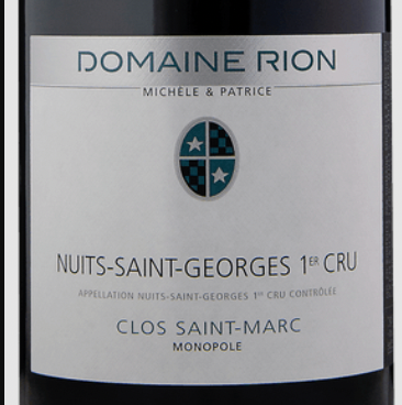 Domaine Patrice Rion - Nuits-St-Georges 1er Cru Clos St Marc Monopole 2021 (6 x 750ml)